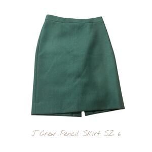 J.Crew Pencil Skirt Size 6 -  Wool